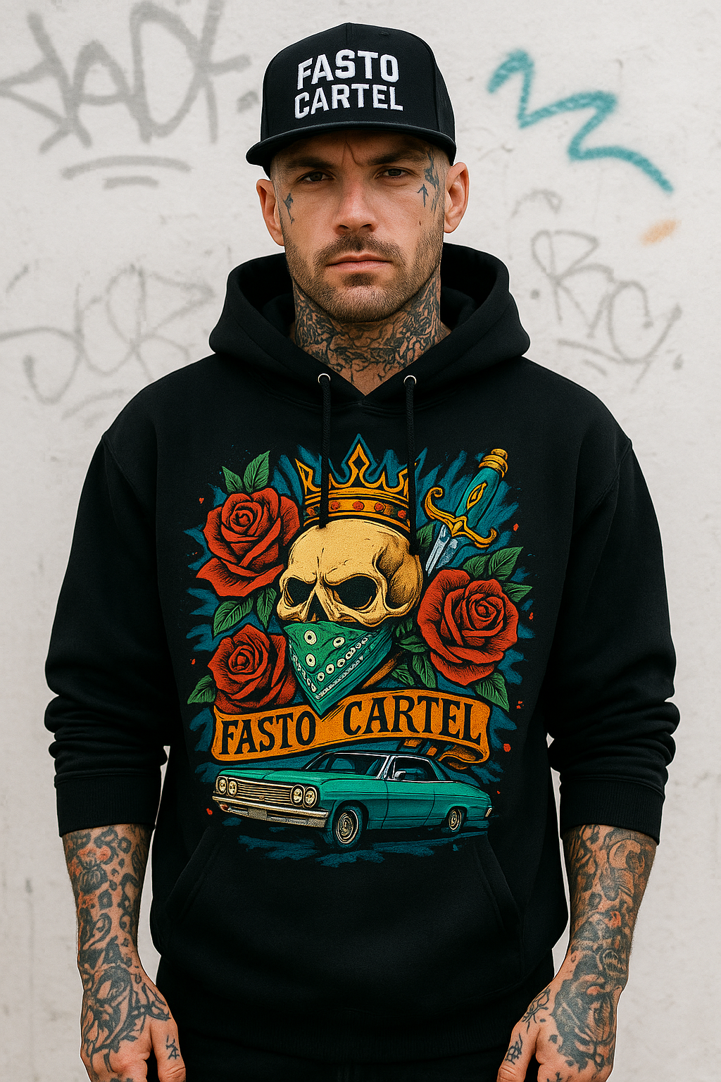 3- FASTO CARTEL HEAVY HOODIE. ALL SIZES. Made in Australia. Melbourne Based.