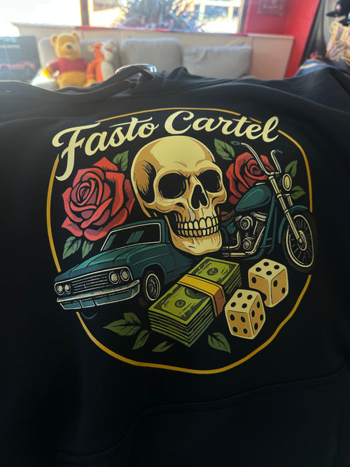 FASTO CARTEL CASSINO HOODIE - HEAVY HOODIE. ALL SIZES. Made in Australia. Melbourne Based.