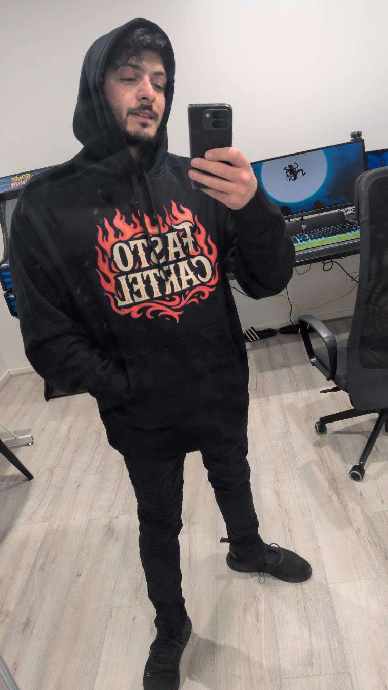 4- FASTO CARTEL FIRE Heavy hoodie. ALL SIZES. Made in Australia. Melbourne Based.